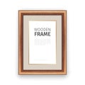 Wooden Rectangle Frame with Gold