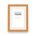 Wooden Rectangle Frame Natural