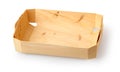 wooden rectangular food container