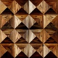 Wooden rectangular parquet stacked for seamless background Royalty Free Stock Photo