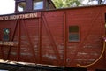 Wooden Red Railroad Caboose Royalty Free Stock Photo