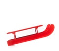 Wooden red sled Royalty Free Stock Photo