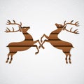Wooden reindeer Royalty Free Stock Photo