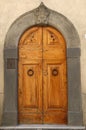 Wooden residential doorway