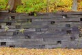 Wooden Retaining Wall Royalty Free Stock Photo