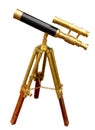 Antique telescope Royalty Free Stock Photo