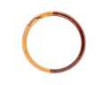 Wooden rings, bangles isolated on white background Royalty Free Stock Photo
