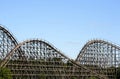 Wooden roller coaster