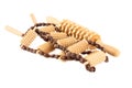 Wooden roller massagers