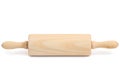 A wooden roller type rolling pin with shadow Royalty Free Stock Photo