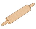 Wooden rolling-pin.