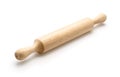 Wooden rolling pin isolated Royalty Free Stock Photo