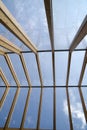 Wooden roof and glass