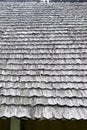 Wooden roof tiles texture