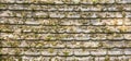 Wooden rooftiles surface direct view Royalty Free Stock Photo