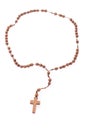 Wooden rosary beads Royalty Free Stock Photo