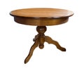 Wooden round table Royalty Free Stock Photo