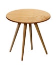 Wooden round table Royalty Free Stock Photo