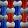 Wooden rounded blocks - seamless background - red-blue USA Colors