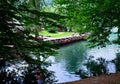 Wooden Row Boat Mooring, Plitvice Lakes, Croatia Royalty Free Stock Photo