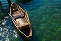 Wooden rowing boat Royalty Free Stock Photo