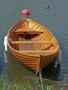 Wooden rowing boat Royalty Free Stock Photo