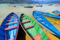 Wooden Rowing Boats, Phewa Lake, Pokhara, Nepal