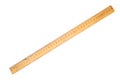 Wooden ruler. Royalty Free Stock Photo