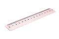 Wooden ruler on white background Royalty Free Stock Photo