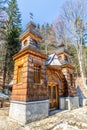 Wooden Russian Chapel on the Vrsic Pass-Slovenia