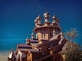 Wooden russian church Royalty Free Stock Photo