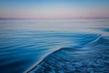 Wooden sail boat motors through the calm waters off the coast of Croatia z