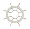 Wooden Sail Boat Wheel Royalty Free Stock Photo