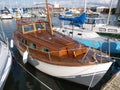 Wooden sailboat