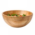 A wooden salad bowl Royalty Free Stock Photo