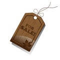 Wooden Sales Tag