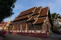 Wooden sanctuary of Phan Tao temple in Chiang Mai, Thailand