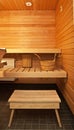 Wooden sauna Royalty Free Stock Photo