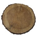 Wooden saw cut of an old Pine, top view, cutting board,