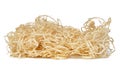 Wooden sawdust shavings natural texture background Royalty Free Stock Photo