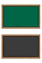 Wooden school board for writing chalk vector illus