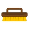 Wooden scrub brush icon