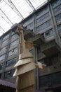Wooden sculpture of the Statue of Liberty at Brooklyn Army Terminal on Open House New York Weekend