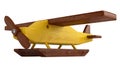 Wooden seaplane on pontoons Royalty Free Stock Photo