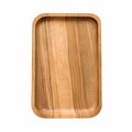 A wooden serving tray Royalty Free Stock Photo