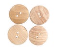 Wooden sewing button