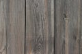 Wooden shabby grey wall pattern with cracks old macro horizontal texture Royalty Free Stock Photo