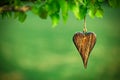 Wooden shape of heart