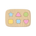 Wooden Shape sorter toy for babies. Educational logic toy for kids