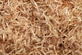 Wooden shavings background pattern Royalty Free Stock Photo